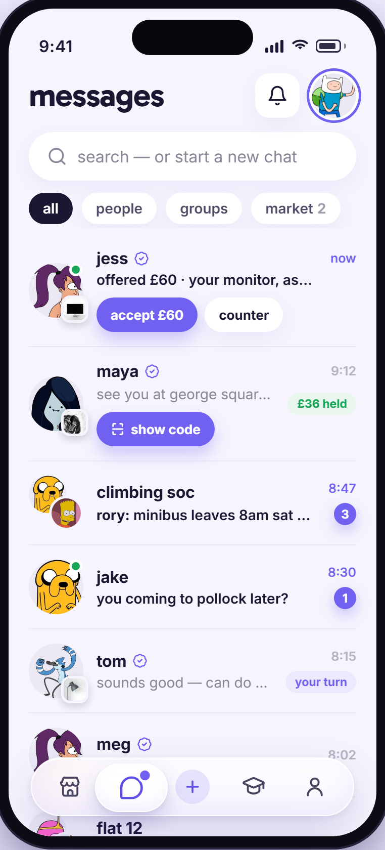 all your campus chats in one inbox