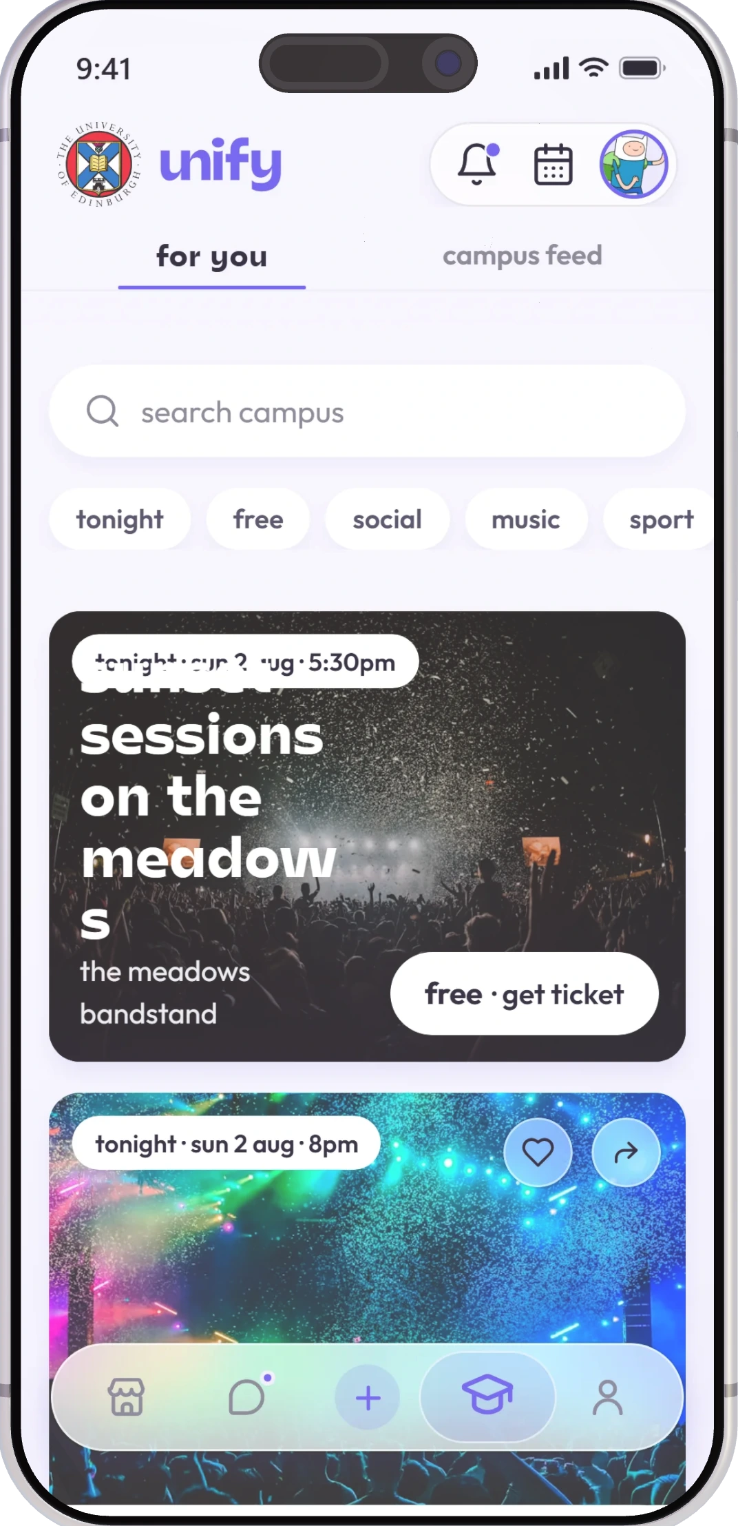 the unify campus feed